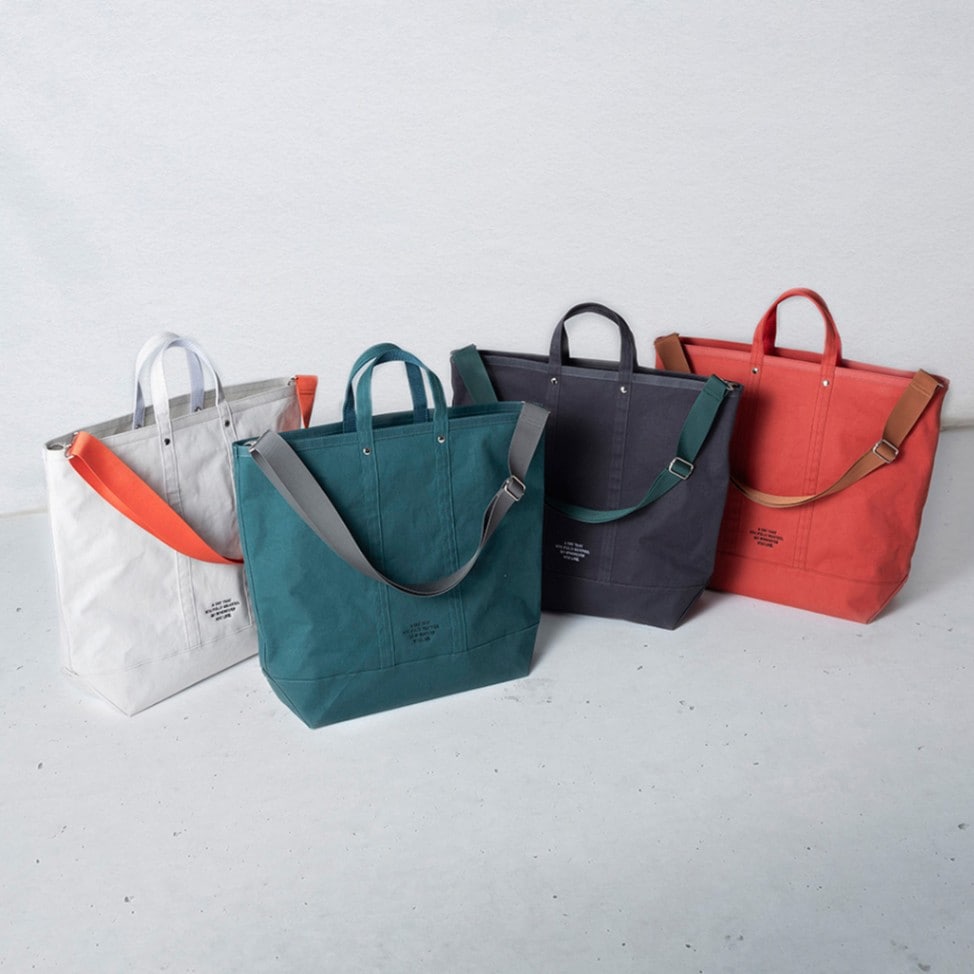 トートバッグ 01 オリーブ / 6号帆布 トートバッグ aoya bags