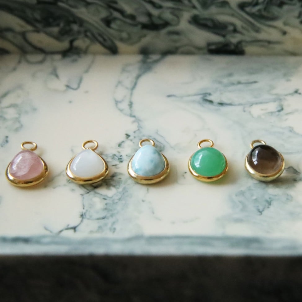 Baqless (バックレス) ピアスチャーム Ludique（ルディーク） ラリマー