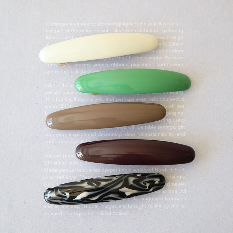 picoruoka ピコルオカ バレッタ Pico (ピコ) Lolaバレッタ アイボリー/ゼブラ/バジル/ダークベリー