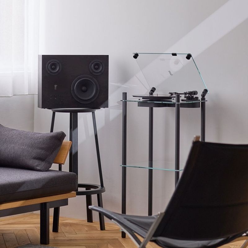 �ڤ����󤻡� TRANSPARENT (�ȥ�󥹥ڥ�����) Transparent Turntable Stand�ʥȥ�󥹥ڥ����� ������ơ��֥� ������ɡ� �֥�å�/�ۥ磻�� �̲�/���������ǥ�/�����ǥ���/����ƥꥢ����������եȡ�