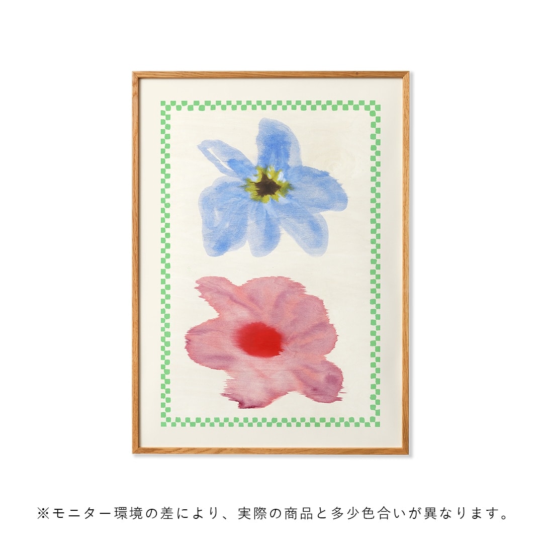 �ڤ����󤻡�Paper Collective (�ڡ��ѡ����쥯�ƥ���) �ݥ�������70��100��Flower with Checks 01 �̲�/����ƥꥢ/������/������������Ź��