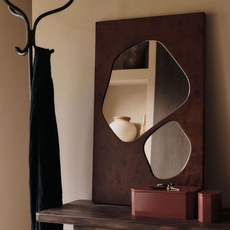 �ڤ����󤻡� Ferm Living (�ե������ӥ�) Folia Mirror (�ե��ꥢ �ߥ顼) M ���������ƥ���ɥС��� /�ʥ�����С��� �̲�/����ƥꥢ/��/������������Ź��