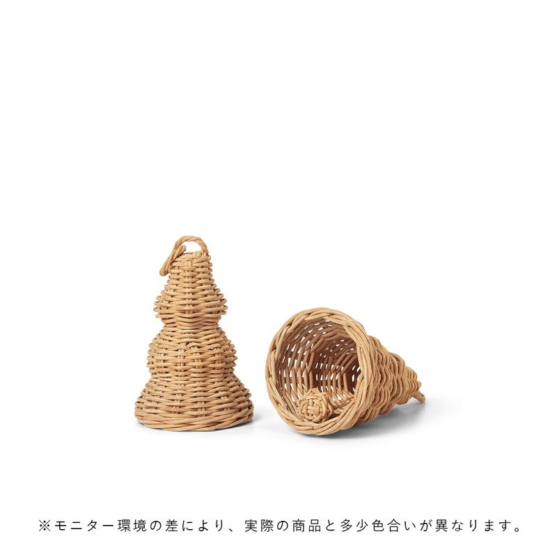 ��40��OFF��Ferm Living (�ե������ӥ�) Braided Bell Baubles - Set of 2  �ʥ����� �̲�/����ƥꥢ/������������Ź�ʡڹ���߸ˤ����