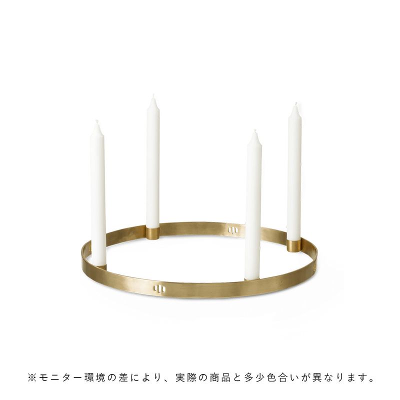 ��40��OFF��Ferm Living (�ե������ӥ�) Candle Holder Circle Large �֥饹 �̲�/����ƥꥢ/������������Ź�ʡڹ���߸ˤ����