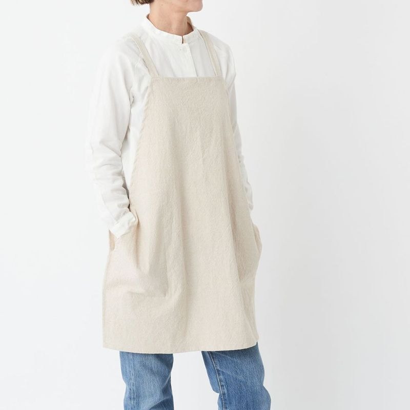 SUNNY LOCATION Easy Apron �����������ץ��� �ۥ磻�� �ʥ����� �ͥ��ӡ� �Ȼ� �ݽ� �Ȼ����� ������� �ץ쥼��� �ڤ��� ����ץ� ������ ���ˡ������������ڥ��å��󥢥��ƥ��