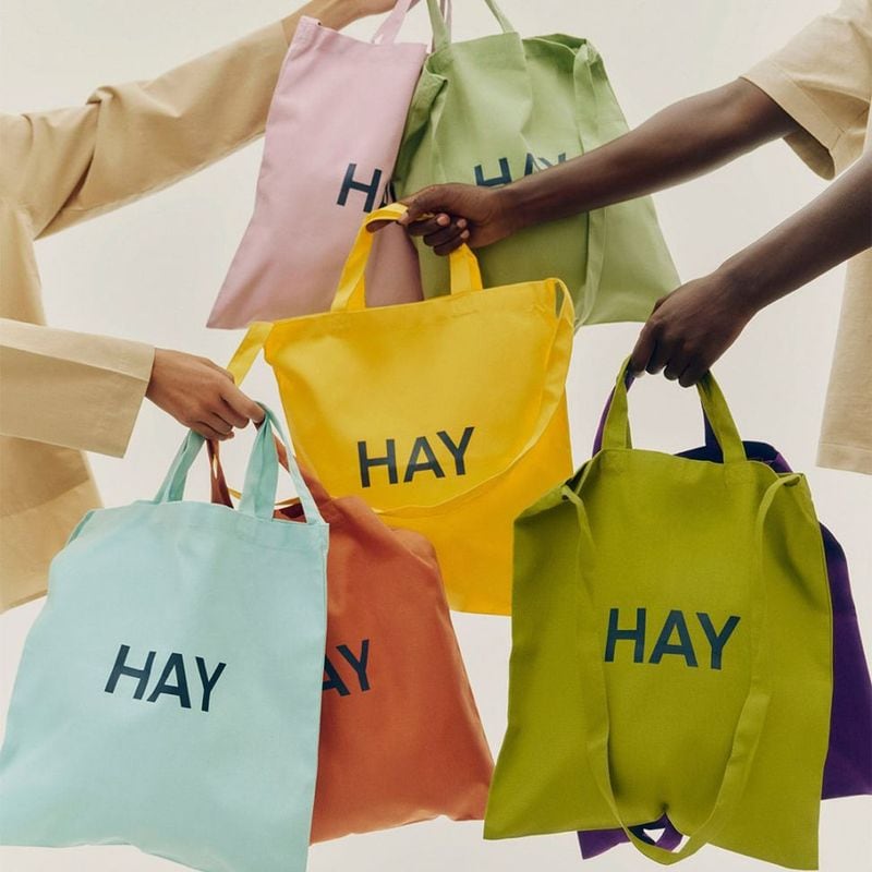 HAY TOTE BAG 2Way���� ���� �������֥롼 �ޥå��� ���������꡼�� �֥�å���ԥ� �С���ȥ���� �������ץ�� �إ� �ȡ��ȥХå� ������������Ź�� �ȥ�٥륰�å�