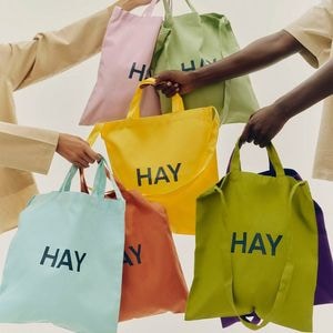 HAY TOTE BAG 2Way���� ���� �������֥롼 �ޥå��� ���������꡼�� �֥�å���ԥ� �С���ȥ���� �������ץ�� �إ� �ȡ��ȥХå�