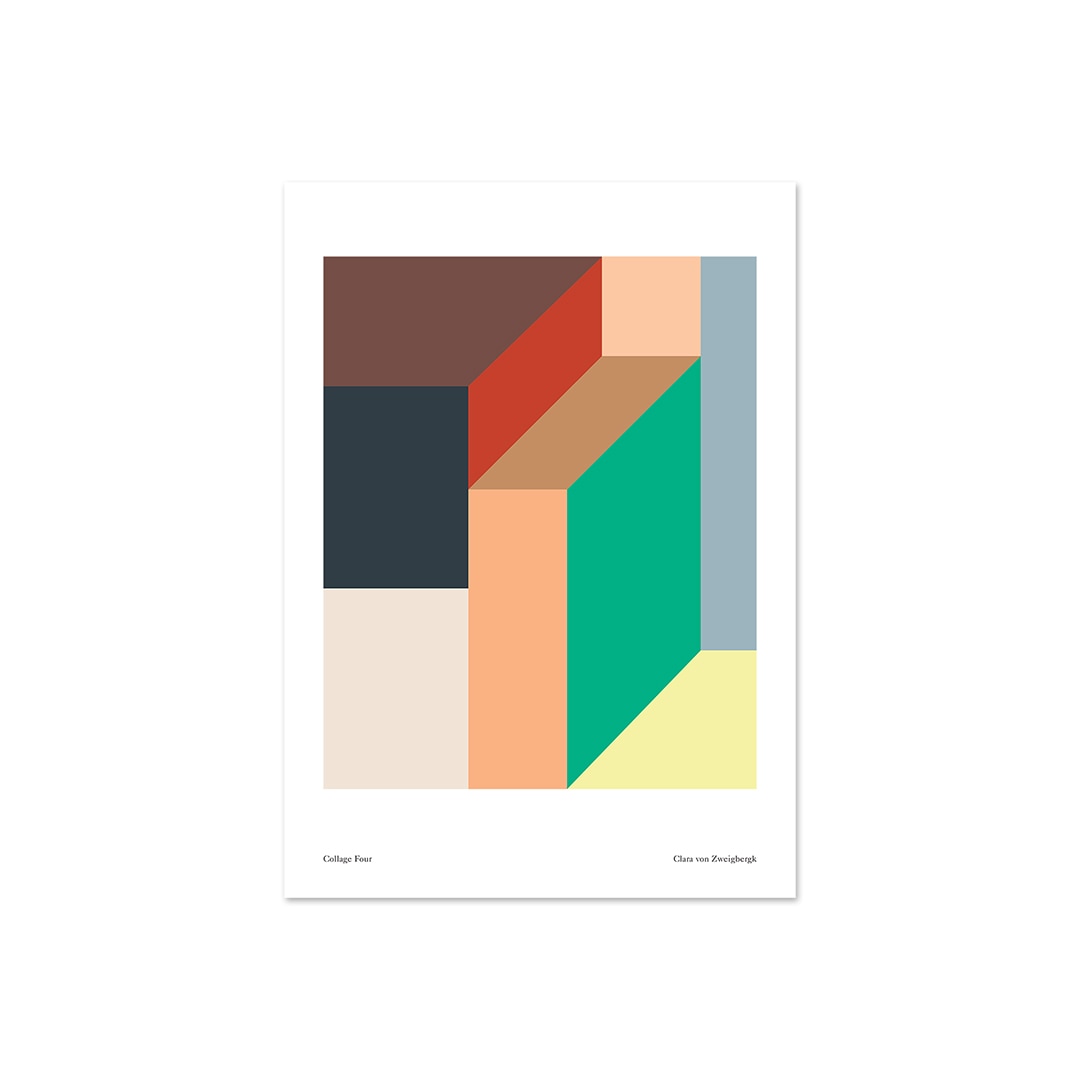 Paper Collective �ݥ�������30��40��Collage Four �̲� ����ƥꥢ������ �ڡ��ѡ����쥯�ƥ��� Clara Von Zweigbergk ������������Ź�� �ڤ����󤻡ۡڥ����ڡ����оݡۡ�NEW�ǥ������