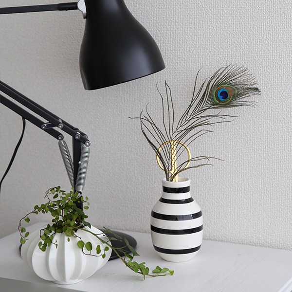 KAHLER (ケーラー) オマジオ フラワーベース スモール ブラック 日本