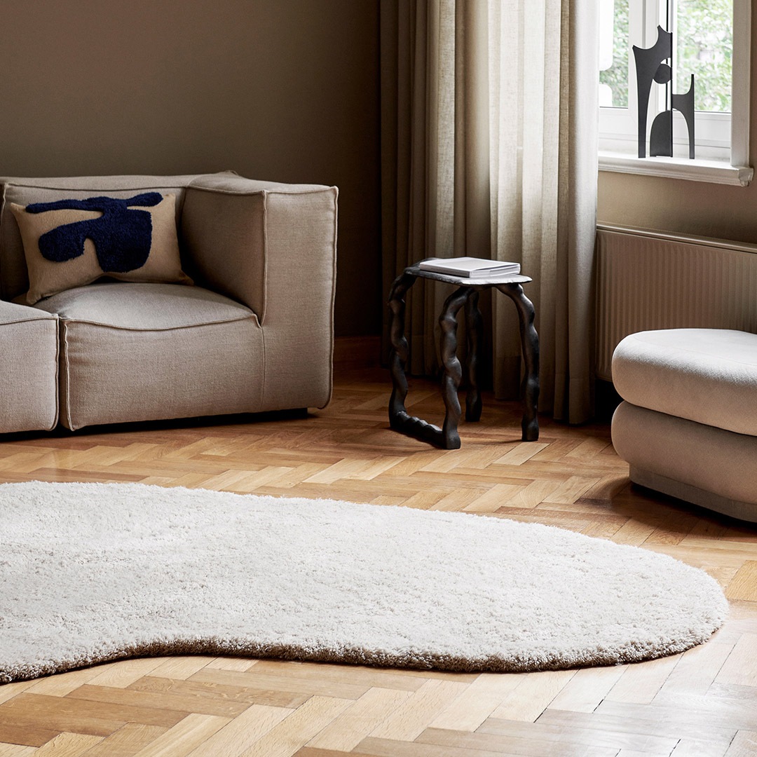 �ڹ���߸ˤ����Ferm Living (�ե������ӥ�) Forma Wool Rug (�ե���� ������饰) L ���å���֥饦��/���եۥ磻�� �̲�/����ƥꥢ/�ޥå�/������������Ź�ʡ�����̵����