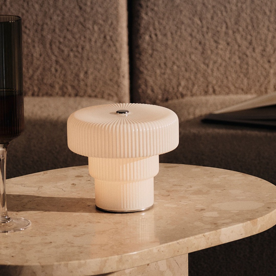ヘリンボーンリップルランプ お取り寄せ】 Ferm Living (ファームリビング) Ripple Portable Lamp