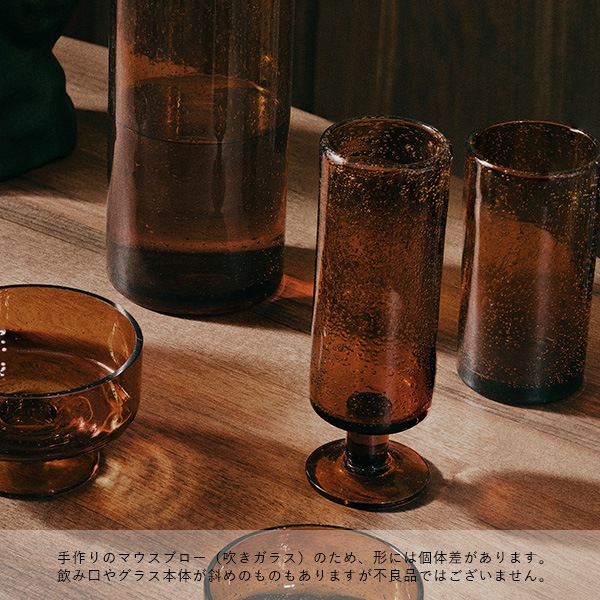 �ڹ���߸ˤ����Ferm Living (�ե������ӥ�) Oli Water Glass Low (���� �������������饹 ����) ����С�/�ꥵ�����륯�ꥢ �̲�/����/���饹/������������Ź