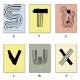 ڥڡоݡۡڤ󤻡Paper CollectiveMADO (ޥ) ݥ 3040cm Alphabet Spaghetti S/&#198;/&#216;/&#197;
