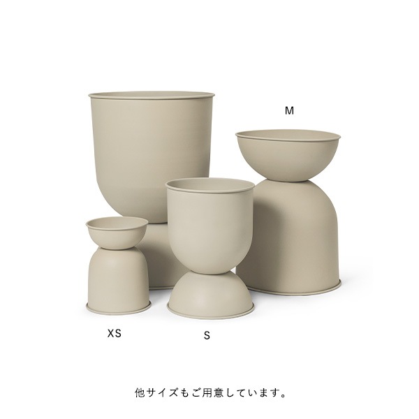 �ڤ����󤻡�Ferm Living (�ե������ӥ�) Hourglass Pot (������饹 �ݥå�) XS �֥�å�/�����ߥ� �̲�/ȭ���С�/����ȭ/����ƥꥢ/������������Ź��