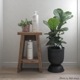 �ڤ����󤻡�Ferm Living (�ե������ӥ�) Hourglass Pot (������饹 �ݥå�) XS �֥�å�/�����ߥ� �̲�/ȭ���С�/����ȭ/����ƥꥢ/������������Ź��