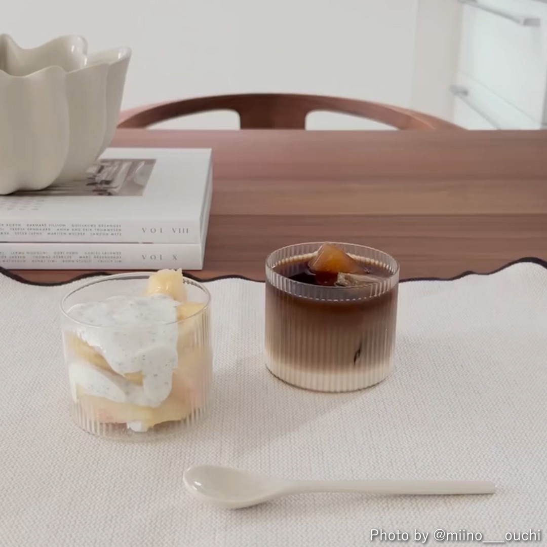 ��20��OFF��Ferm Living (�ե������ӥ�) Ripple Low Glasses (��åץ�������饹) 4�ĥ��å� ���ꥢ/���⡼�����졼/�ե����� �̲�/����ƥꥢ/������������Ź�ʡڹ���߸ˤ����