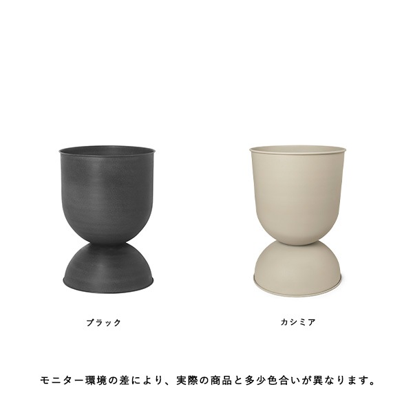 �ڤ����󤻡�Ferm Living (�ե������ӥ�) Hourglass Pot (������饹 �ݥå�) S �֥�å�/�����ߥ� �̲�/ȭ���С�/����ȭ/����ƥꥢ/������������Ź��
