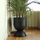 �ڤ����󤻡�Ferm Living (�ե������ӥ�) Hourglass Pot (������饹 �ݥå�) S �֥�å�/�����ߥ� �̲�/ȭ���С�/����ȭ/����ƥꥢ/������������Ź��