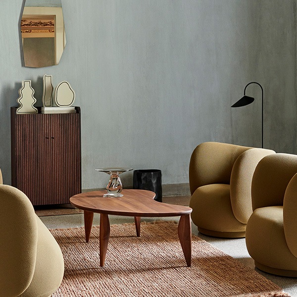 �ڤ����󤻡�Ferm Living (�ե������ӥ�) Feve Coffee Table (�ե����� �����ҡ��ơ��֥�) ��������ʥå� �̲�/����ƥꥢ/��/������������Ź�ʡ�����̵����