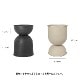 Ferm Living Hourglass Pot ������饹 �ݥå� M �֥�å� �����ߥ� �̲� ȭ���С� ����ȭ ����ƥꥢ �ե������ӥ� ������������Ź�ʡڤ����󤻡�
