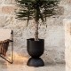 Ferm Living Hourglass Pot ������饹 �ݥå� M �֥�å� �����ߥ� �̲� ȭ���С� ����ȭ ����ƥꥢ �ե������ӥ� ������������Ź�ʡڤ����󤻡�