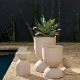 Ferm Living Hourglass Pot ������饹 �ݥå� M �֥�å� �����ߥ� �̲� ȭ���С� ����ȭ ����ƥꥢ �ե������ӥ� ������������Ź�ʡڤ����󤻡�