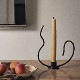 �ڤ����󤻡�Ferm Living (�ե������ӥ�) Valse Candle Holder (�Х륹 �����ɥ�ۥ����) Low �֥�å� �̲�/����ƥꥢ/������������Ź�ʡڹ���߸ˤ����