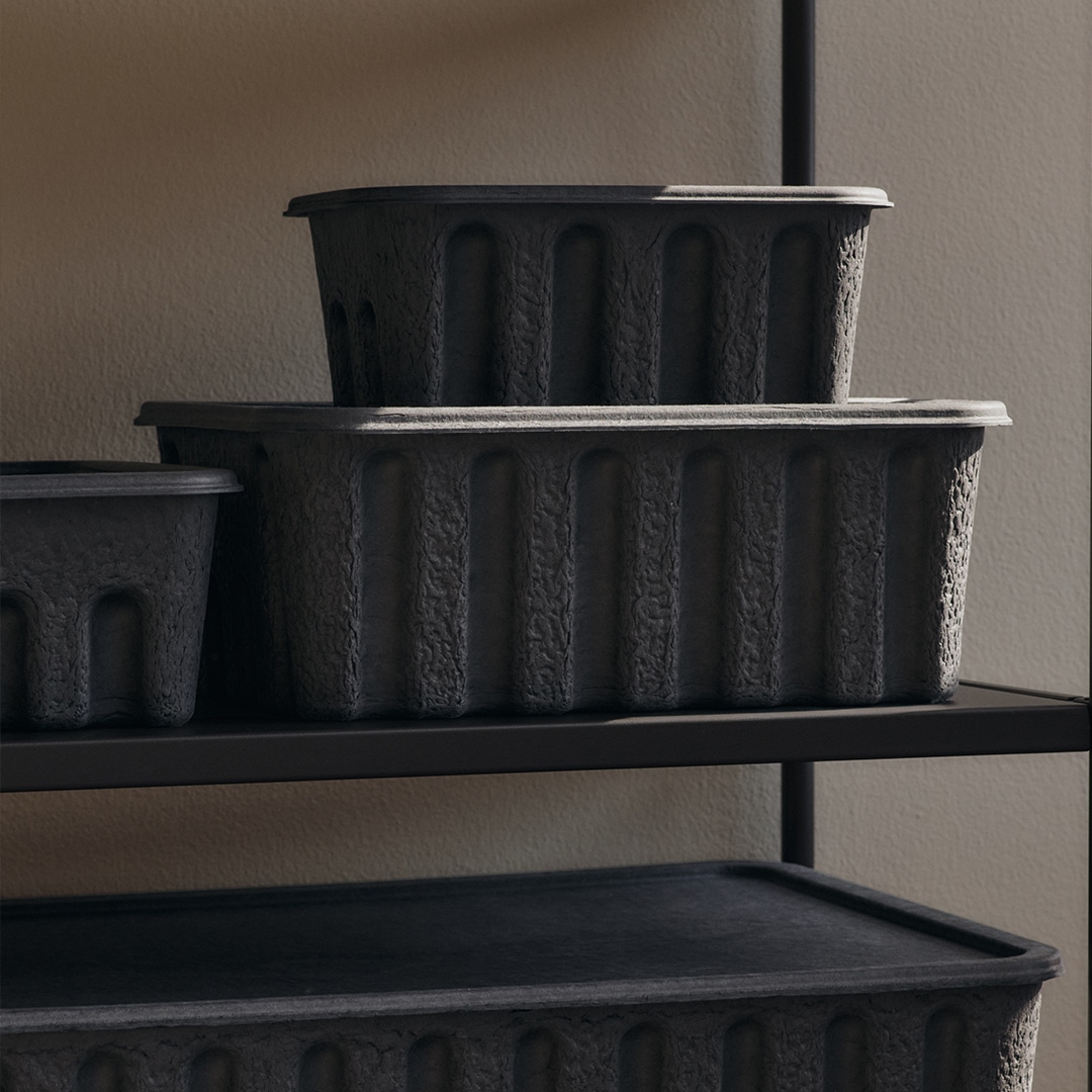 �ڤ����󤻡�Ferm Living (�ե������ӥ�) Paper Pulp Box (�ڡ��ѡ��ѥ�ץܥå���) L 2�ĥ��å� ���㥳���� �̲�/����ƥꥢ/��Ǽ/������������Ź��