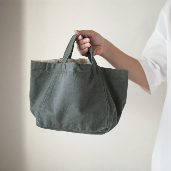 pouto Canvas Cube Tote Small �����Х����塼�֥ȡ��� ���⡼�� �֥�å� ���졼 �ʥ����� ��å� �ȡ��ȥХå� �ߥ˥ȡ��� �����Хå� ���� �ݥ���