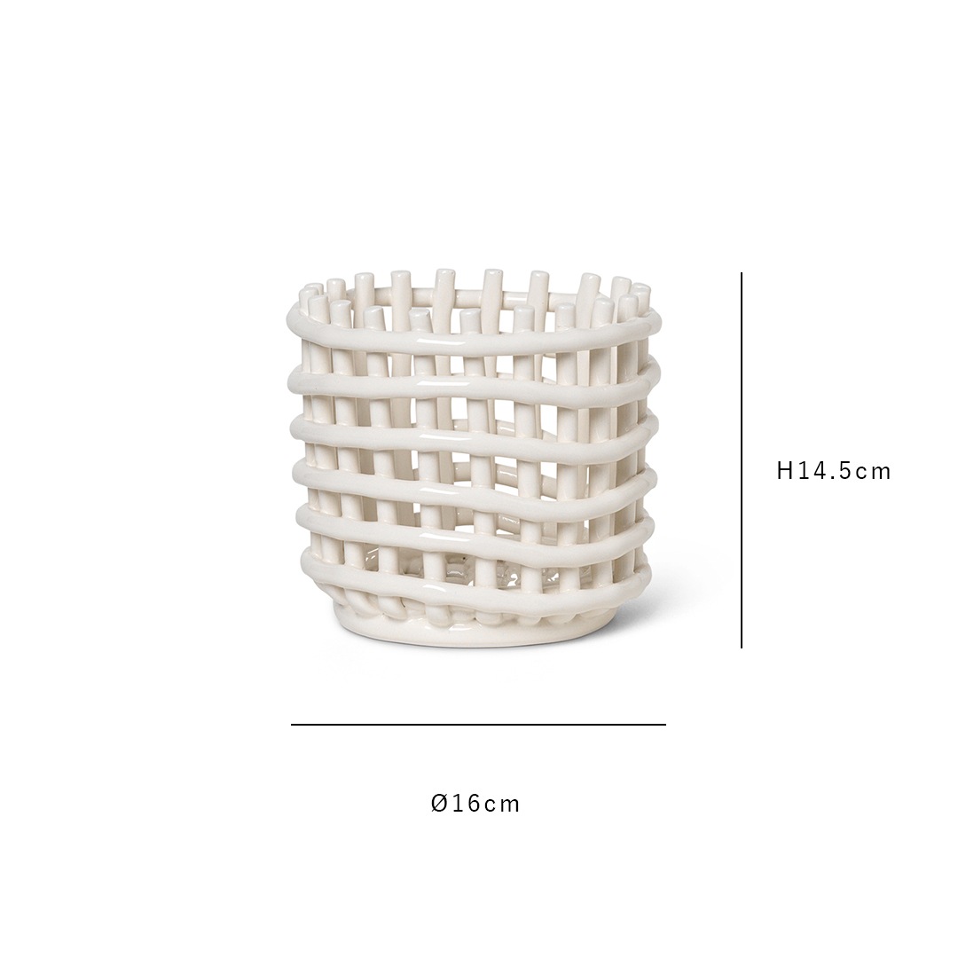 ڹ߸ˤFerm Living (եӥ) Ceramic Basket (ߥåХå) Small եۥ磻/ߥ/ɥ꡼ ̲/ݥå/ȭС//ʪǼ/ƥꥢ/ŹʡڥХåڡоݡ