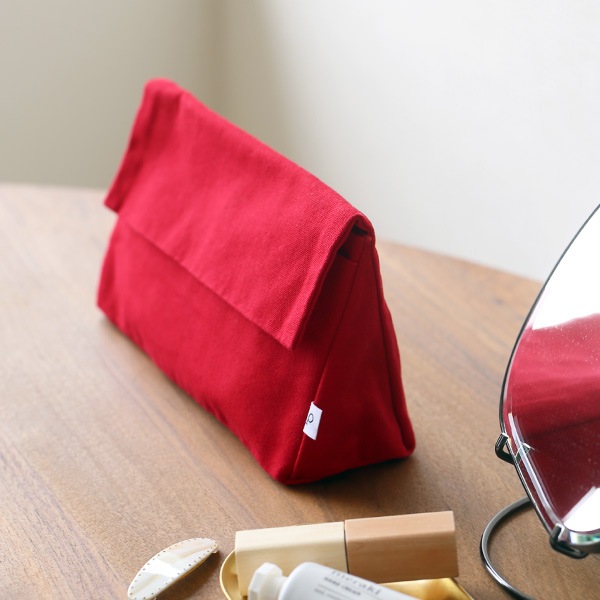 pouto (�ݥ���) CANVAS TRIANGLE POUCH (�����Х��ȥ饤���󥰥�ݡ���) L �ʥ�����/���졼/��å�/�֥�å� ����/�Хå�����Хå�/��ʪ����/����ץ�/̵��/�˽�����/���ڤ�ݥ��å��դ� �ڥ᡼���ء�