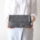 pouto (�ݥ���) CANVAS TRIANGLE POUCH (�����Х��ȥ饤���󥰥�ݡ���) L �ʥ�����/���졼/��å�/�֥�å� ����/�Хå�����Хå�/��ʪ����/����ץ�/̵��/�˽�����/���ڤ�ݥ��å��դ� �ڥ᡼���ء�