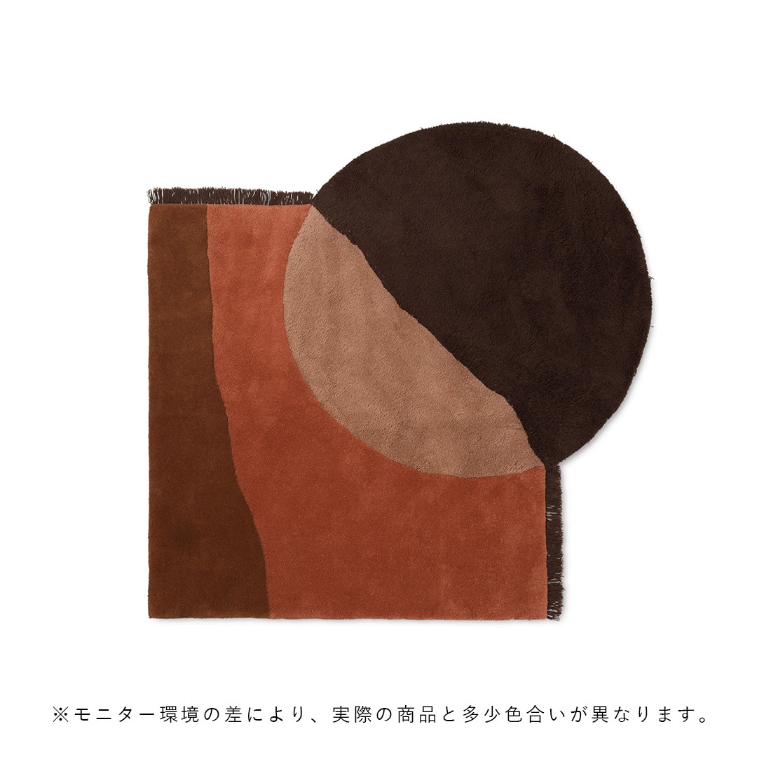 ��40��OFF��Ferm Living (�ե������ӥ�) View Tufted Rug ��åɥ֥饦�� �̲�/����ƥꥢ/������������Ź�ʡڹ���߸ˤ����