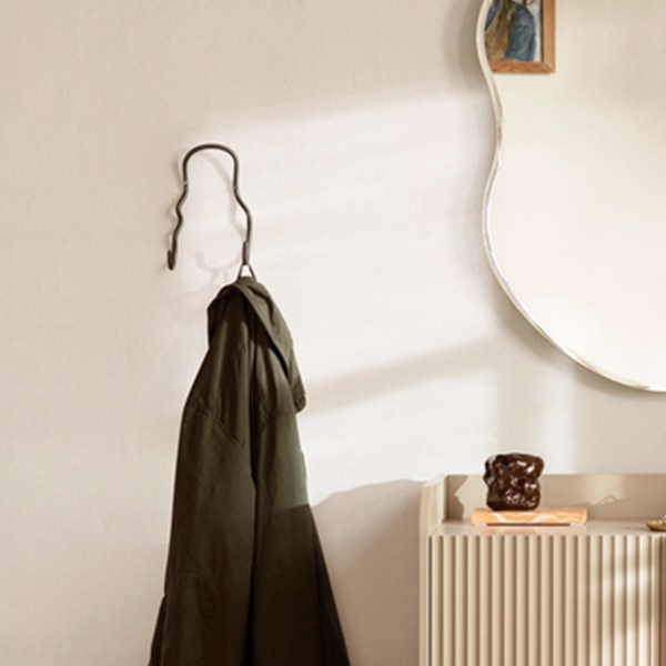 �ڤ櫓���ꡦ50%OFF��Ferm Living Curvature Double Hook �����Х��奢 ���֥�եå� �֥饹 �֥�å��֥饹 �̲� ����ƥꥢ �ɳݤ� �����ȥϥ󥬡� ������ �ե������ӥ� ������������Ź��