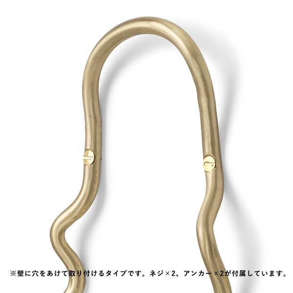 �ڤ櫓���ꡦ50%OFF��Ferm Living Curvature Double Hook �����Х��奢 ���֥�եå� �֥饹 �֥�å��֥饹 �̲� ����ƥꥢ �ɳݤ� �����ȥϥ󥬡� ������ �ե������ӥ� ������������Ź��
