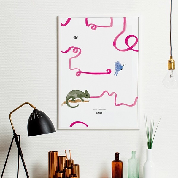 ڥڡоݡۡڤ󤻡Paper CollectiveMADO (ޥ) ݥ 5070cm Friends Charlie The Chameleon̵