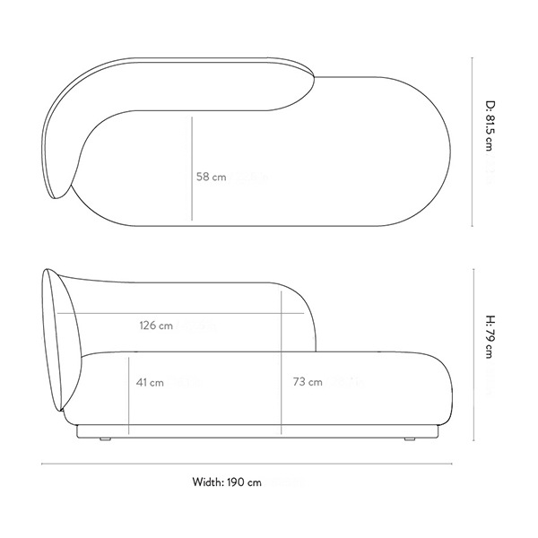 �ڤ����󤻡�Ferm Living (�ե������ӥ�) Rico Divan (�ꥳ �ǥ��������R/L ���ե� 2��3�ͳݤ� Boucle ���եۥ磻��/����� �̲�/����ƥꥢ/������������Ź��
