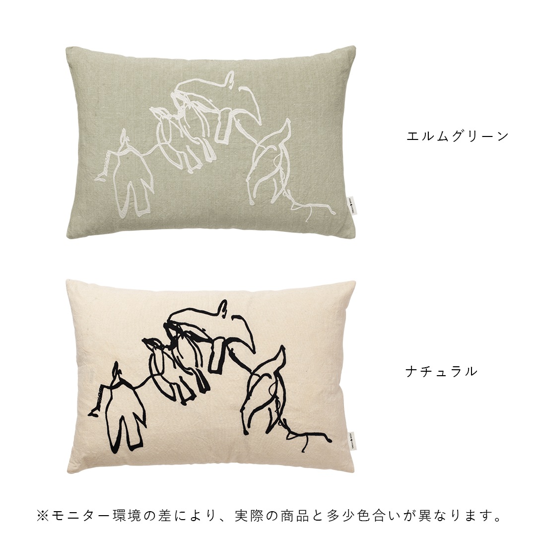 �ڤ����󤻡�Ferm Living (�ե������ӥ�) Vuelo Cushion (�֥��� ���å����) ����॰�꡼�� /�ʥ����� �̲�/����ƥꥢ/�ƥ���������/������������Ź��