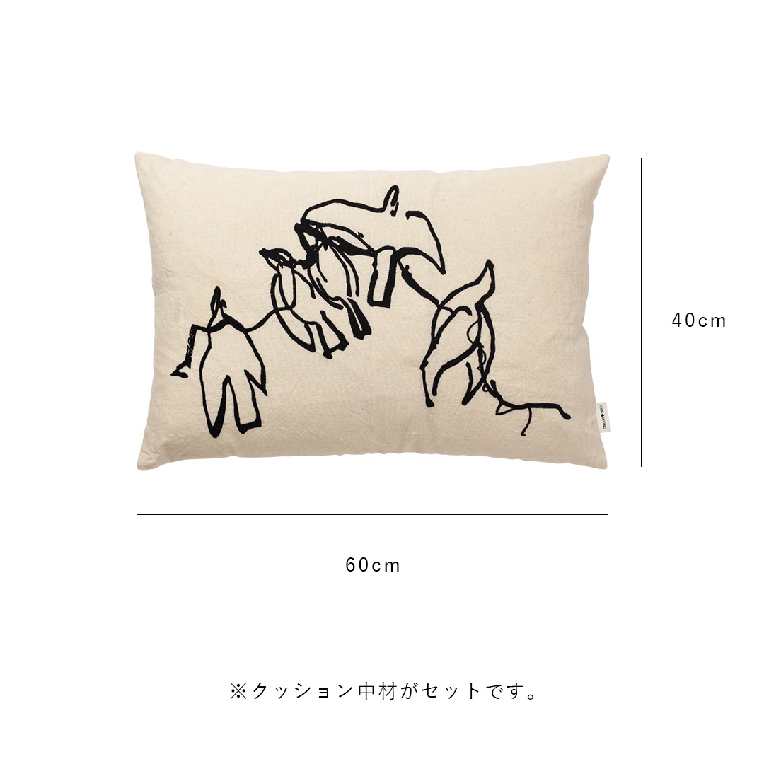 �ڤ����󤻡�Ferm Living (�ե������ӥ�) Vuelo Cushion (�֥��� ���å����) ����॰�꡼�� /�ʥ����� �̲�/����ƥꥢ/�ƥ���������/������������Ź��