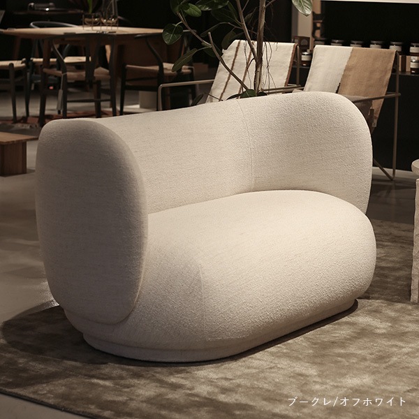 �ڤ����󤻡� Ferm Living (�ե������ӥ�) Rico Sofa (�ꥳ ���ե�) 2��������/ 2�ͳݤ� Boucle ���եۥ磻��/����� �̲�/����ƥꥢ/������������Ź��
