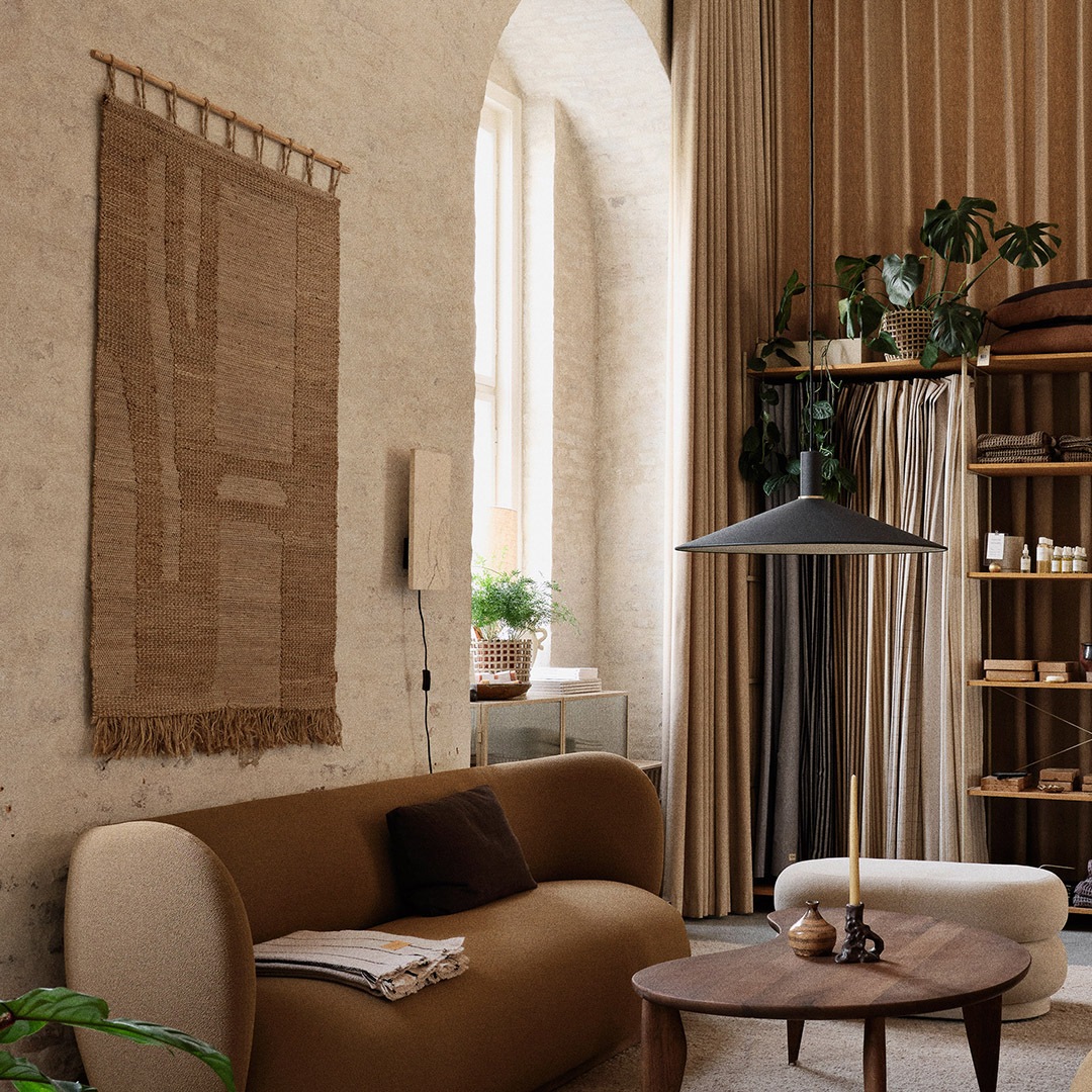 �ڤ����󤻡�Ferm Living (�ե������ӥ�) Harvest Wall Rug (�ϡ��٥��� ��������饰) �顼�� �̲�/����ƥꥢ/��/������������Ź��