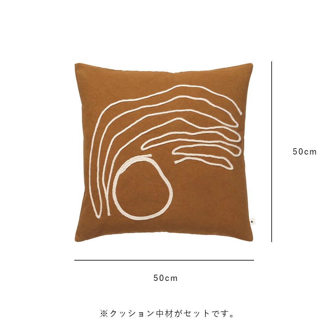 �ڹ���߸ˤ���� Ferm Living (�ե������ӥ�) Jot Cushion (����å� ���å����) 50��50 �������ɥ������/����॰�꡼��/�ʥ����� �̲�/����ƥꥢ/�ƥ���������/������������Ź��