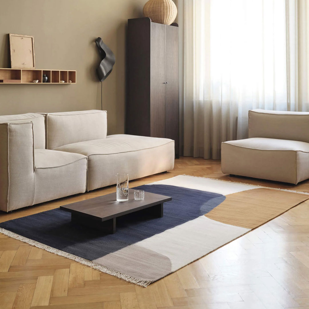 ��40��OFF��Ferm Living (�ե������ӥ�) Kelim Rug L Merge �̲�/����ƥꥢ/������������Ź�ʡڹ���߸ˤ����