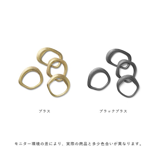 �ڤ櫓���ꡦ50%OFF��Ferm Living Flow Napkin Rings �ե��� �ʥץ����� 4�ĥ��å� �֥饹 �֥�å��֥饹 �̲� ����ƥꥢ ���ꥹ�ޥ� �ơ��֥륦���� �ե������ӥ� ������������Ź��