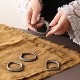 �ڤ櫓���ꡦ50%OFF��Ferm Living Flow Napkin Rings �ե��� �ʥץ����� 4�ĥ��å� �֥饹 �֥�å��֥饹 �̲� ����ƥꥢ ���ꥹ�ޥ� �ơ��֥륦���� �ե������ӥ� ������������Ź��