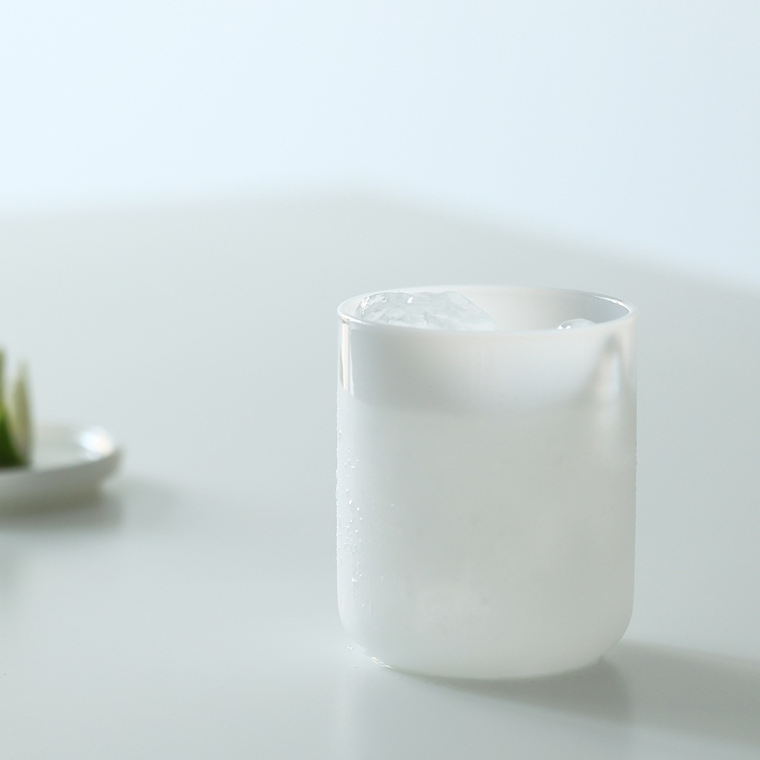 ideaco (���ǥ���) milk glass HAKU medium 2�ĥ��å� �ۥ磻��/�ߥ�� ���饹/���饹����/����֥顼/��Ǯ