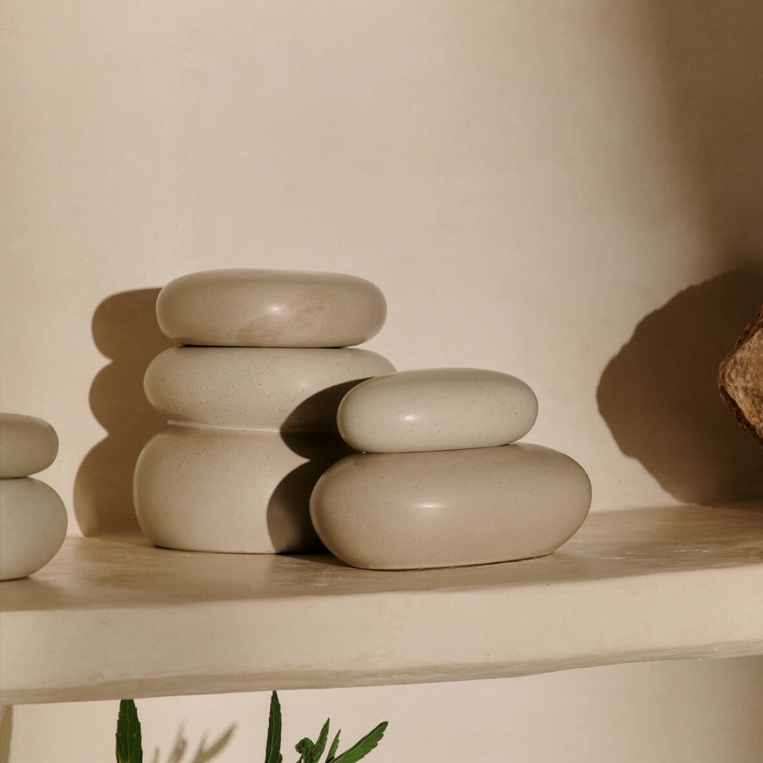 �ڤ����󤻡�Ferm Living (�ե������ӥ�) Pebble Box (�ڥ֥� �ܥå���) M �̲�/����ƥꥢ/��Ǽ/������������Ź��