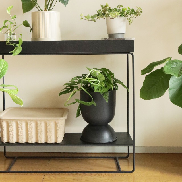 �ڤ櫓���ꡦ50%OFF��Ferm Living Hourglass Pot ������饹 �ݥå� XS �֥�å� �����ߥ� �̲� ȭ���С� ����ȭ ����ƥꥢ �ե������ӥ� ������������Ź��