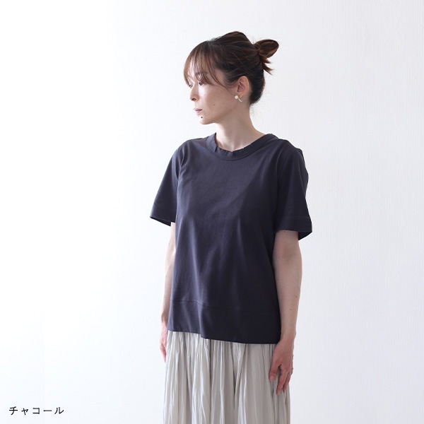 harmonie (������) ����äȲ�Ŭ�������˥å����åȥ�100��ȾµT����� ���եۥ磻��/���㥳����/�饤�।������/����ɥ١����� TEE/���åȥ���/��ʪ/�դ�դ�/��100%/������