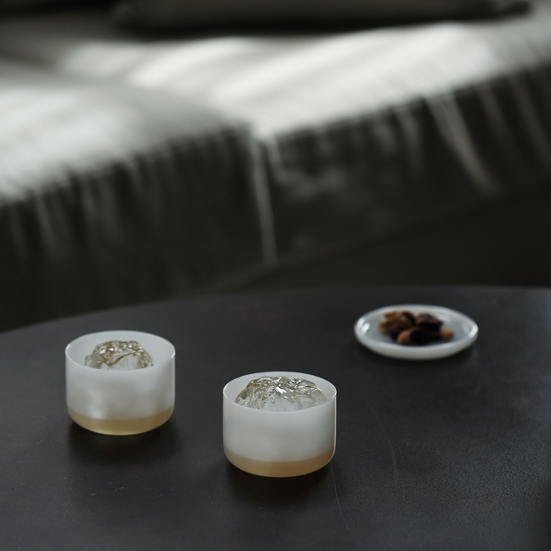 ideaco (���ǥ���) milk glass HAKU low 2�ĥ��å� �ۥ磻��/�ߥ�� ���饹/���饹����/����֥顼/��Ǯ